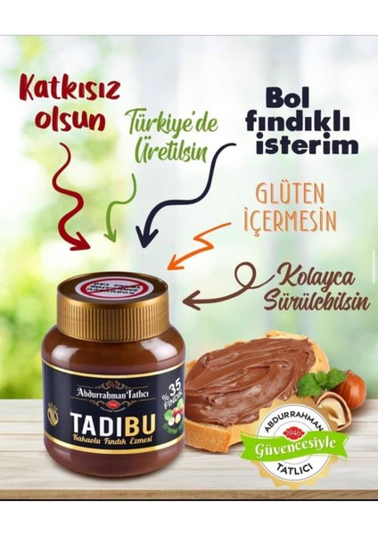 Tadıbu Kakaolu Fındık Ezmesi 330 gr x 3 fiyatları