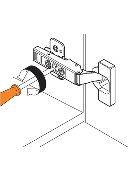 71T9650 Clip Top Deve Kalın Kapak Menteşesi 95°