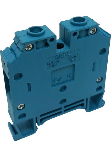 1025 Mavi Mrk 4mm² Vida Bağlantılı Ray Klemens (10 Adet)