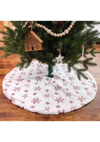 Noel Ağacı Etek 35.43 Inç Süs 122 cm Kırmızı (Yurt Dışından) fiyatları