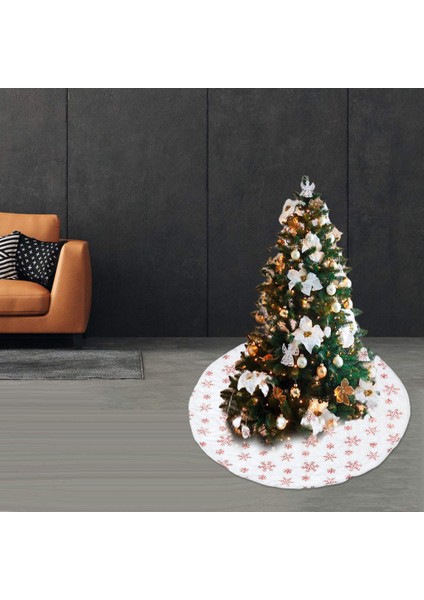 Noel Ağacı Etek 35.43 Inç Süs 122 cm Kırmızı (Yurt Dışından) fırsatları
