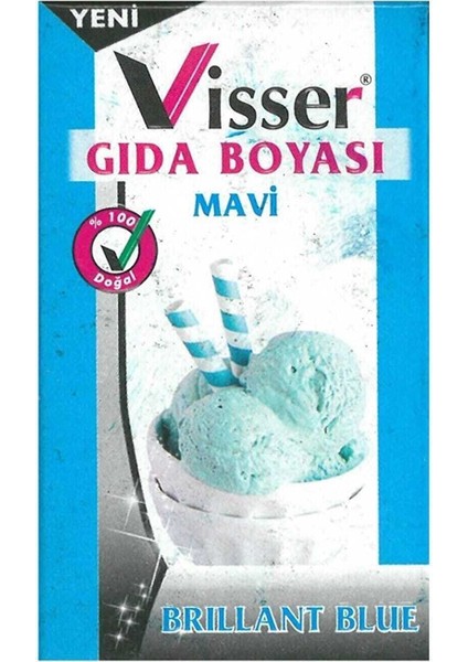 Visser Gıda Boyası Toz 9gr Mavi