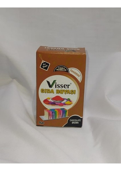 Visser Gıda Boyası Toz 9gr Kahve