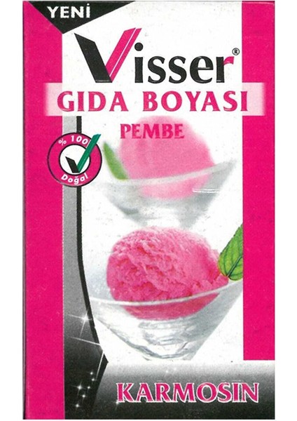 Visser Gıda Boyası Toz 9gr Pembe