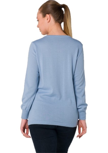 Mavi Kalp Kristal Detaylı Hırka fiyatları