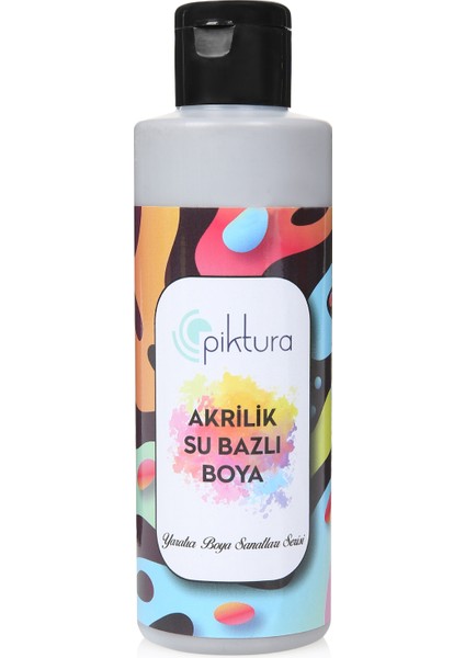 Koyu Gri Su Bazlı Akrilik İç Cephe Boyası 200 ml – Silikon Katkılı, Kokusuz, Yüksek Örtücülük, Dekoratif Duvarlar İçin