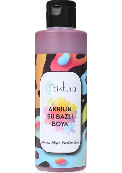 Su Bazlı Akrilik Boya 200 ml MK075 Mürdüm