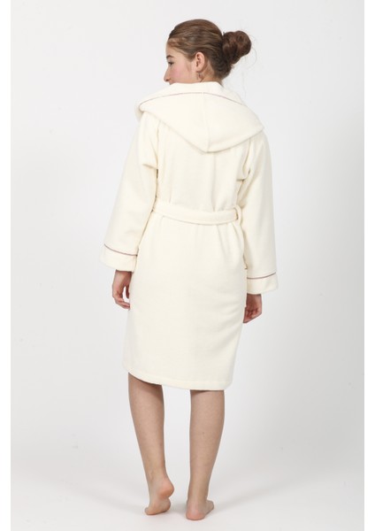 Gülkurusu Nakışlı Triga Bambu Cotton Genç Bornoz fiyatları