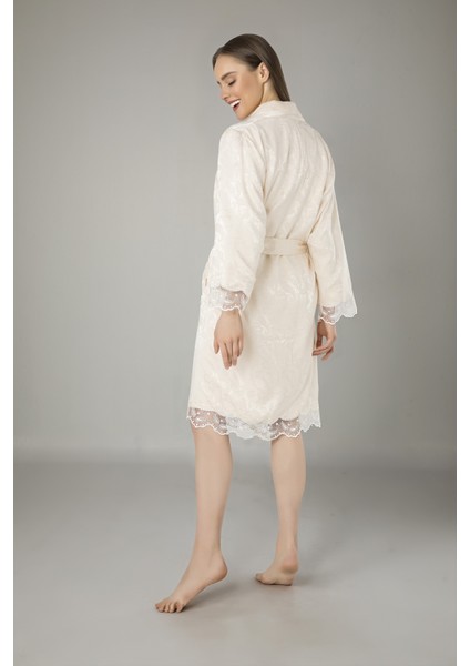Lacivert Saten Bukle Bambu Cotton Bayan Bornozu fiyatları