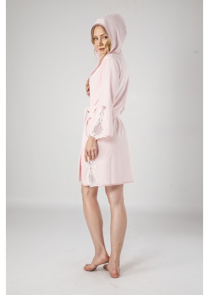 Krem Dantelli Bambu Cotton Bayan Sabahlık fiyatları