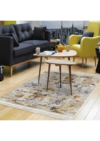 Eko Trend Djt Halı Yıkanabilir Kaymaz Taban M12359 Vintage Bej