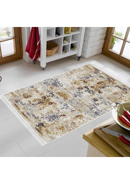 Eko Trend Djt Halı Yıkanabilir Kaymaz Taban M12359 Vintage Bej modelleri