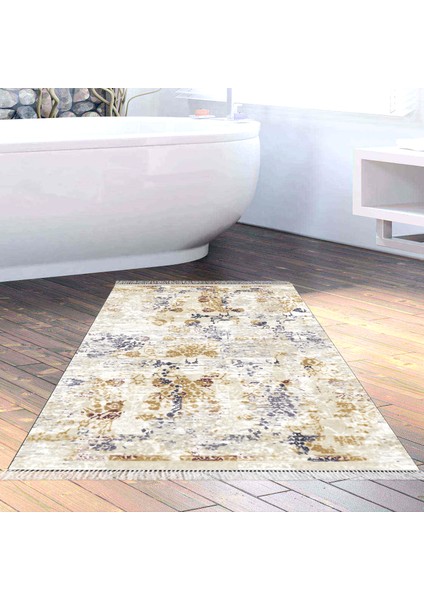 Eko Trend Djt Halı Yıkanabilir Kaymaz Taban M12359 Vintage Bej indirimleri