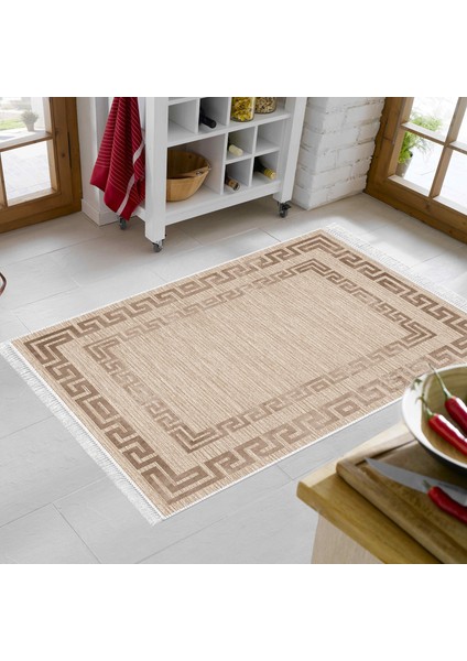 Eko Trend Djt Halı Yıkanabilir Kaymaz Taban F5036 Modern Bej modelleri