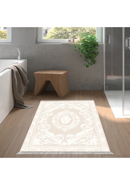 Eko Trend Djt Banyo Paspası Yıkanabilir Kaymaz Taban 747 Klasik Bej