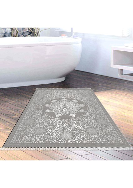 Eko Trend Djt Banyo Paspası Yıkanabilir Kaymaz Taban 1448 Osmanlı Gümüş
