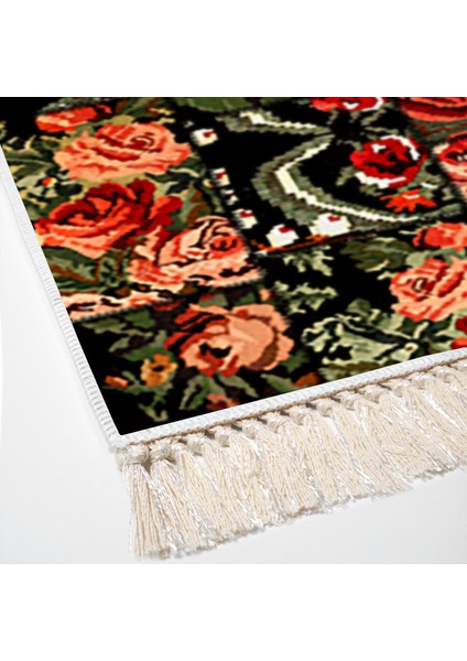 Eko Trend Djt Halı Yıkanabilir Kaymaz Taban P1333 Etnik Bordo