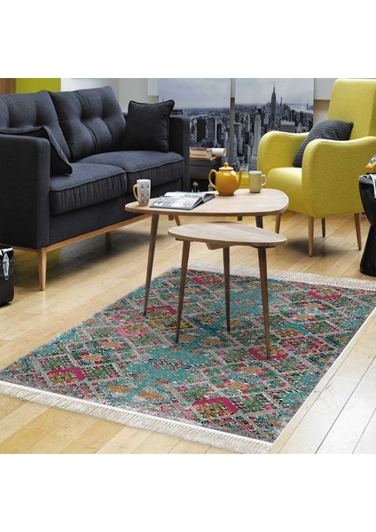 Eko Trend Djt Halı Yıkanabilir Kaymaz Taban F5009 Iskandinav Renkli
