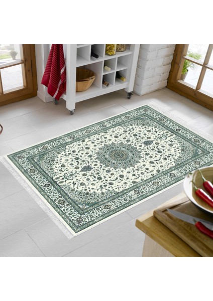 Eko Trend Djt Halı Yıkanabilir Kaymaz Taban P1372 Osmanlı Yeşil modelleri