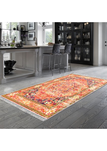 Eko Trend Djt Halı Yıkanabilir Kaymaz Taban 1697 Persian Turuncu modelleri