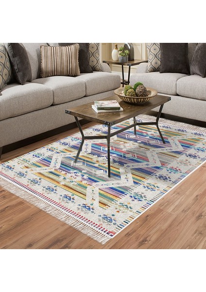 Eko Trend Djt Halı Yıkanabilir Kaymaz Taban F5014 Iskandinav Renkli