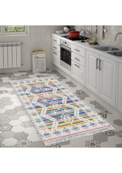 Eko Trend Djt Halı Yıkanabilir Kaymaz Taban F5014 Iskandinav Renkli