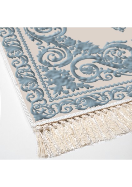 Eko Trend Djt Halı Yıkanabilir Kaymaz Taban 747 Klasik Mavi fırsatları