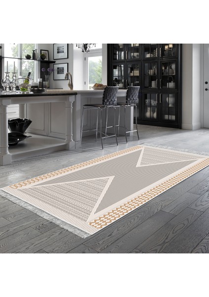 Eko Trend Djt Halı Yıkanabilir Kaymaz Taban P1526 Modern Krem