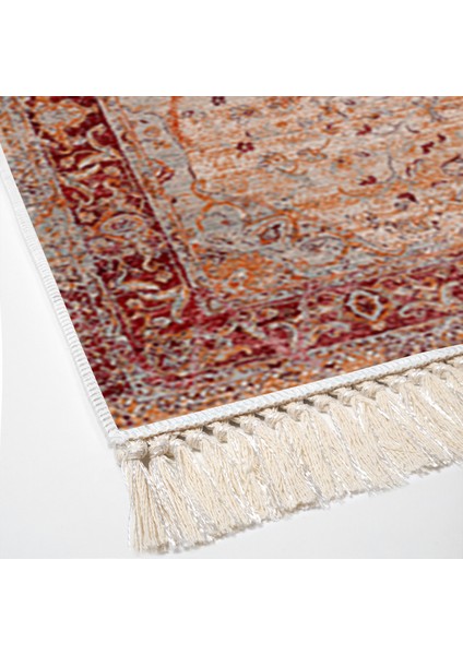 Eko Trend Djt Halı Yıkanabilir Kaymaz Taban P1356 Vintage Kırmızı fırsatları
