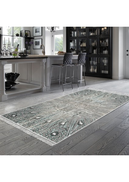 Eko Trend Djt Halı Yıkanabilir Kaymaz Taban 743 Modern Mavi modelleri