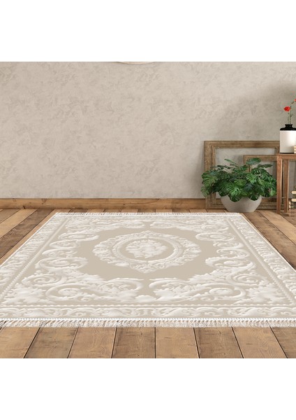 Eko Trend Djt Halı Yıkanabilir Kaymaz Taban 747 Klasik Bej