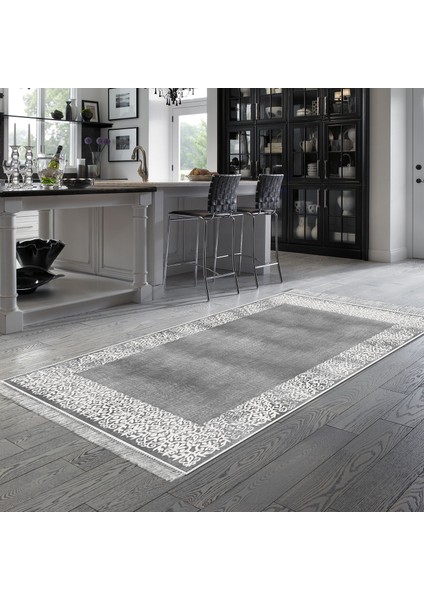 Eko Trend Djt Halı Yıkanabilir Kaymaz Taban 1460 Modern Gri modelleri