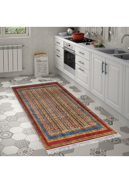 Eko Trend Djt Banyo Paspası Yıkanabilir Kaymaz Taban M12296 Persian Bordo