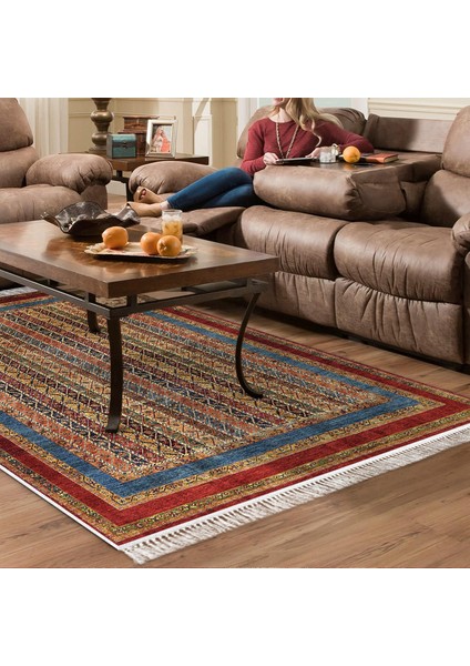 Eko Trend Djt Banyo Paspası Yıkanabilir Kaymaz Taban M12296 Persian Bordo