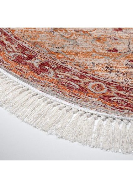 Eko Trend Djt Halı Yıkanabilir Kaymaz Taban P1356 Oval Vintage Kırmızı fırsatları