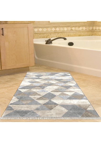 Eko Trend Djt Banyo Paspası Yıkanabilir Kaymaz Taban 661 Iskandinav Bej