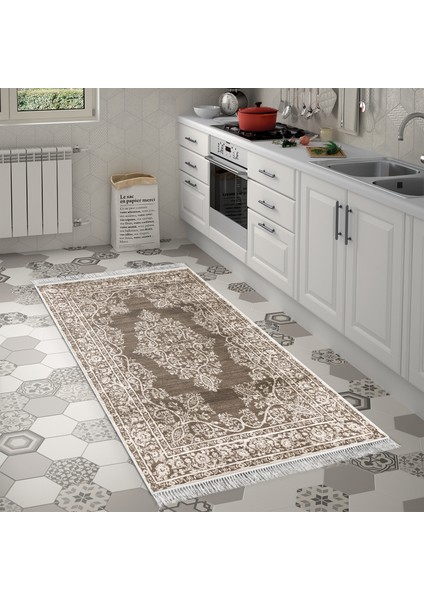 Eko Trend Djt Banyo Paspası Yıkanabilir Kaymaz Taban 762 Osmanlı Vizon