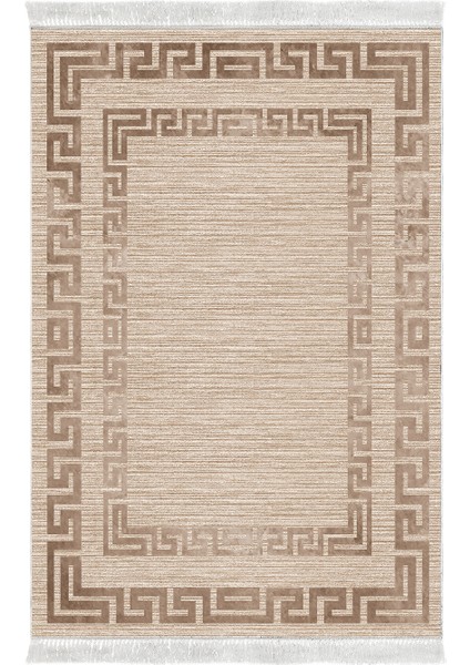 Eko Trend Djt Banyo Paspası Yıkanabilir Kaymaz Taban F5036 Modern Bej