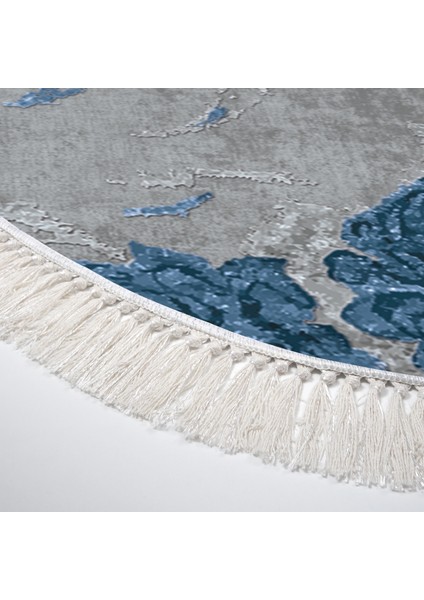 Eko Trend Djt Banyo Paspası Yıkanabilir Kaymaz Taban 660m Oval Suluboya Mavi fırsatları