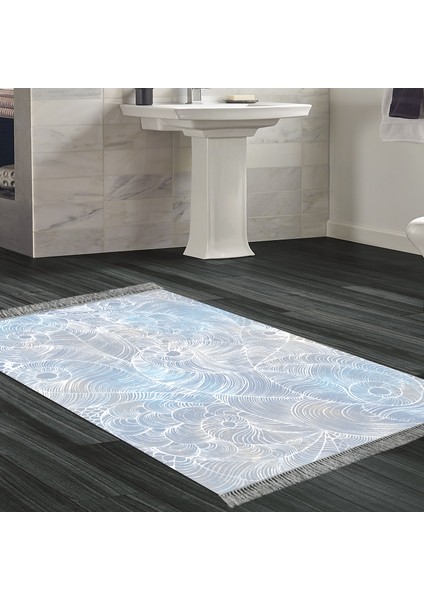 Eko Trend Djt Banyo Paspası Yıkanabilir Kaymaz Taban 1303 Modern Lila