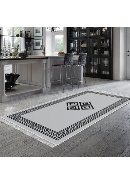 Eko Trend Djt Banyo Paspası Yıkanabilir Kaymaz Taban 656m Modern Gri