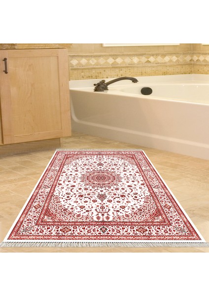 Eko Trend Djt Banyo Paspası Yıkanabilir Kaymaz Taban P1372 Osmanlı Bordo