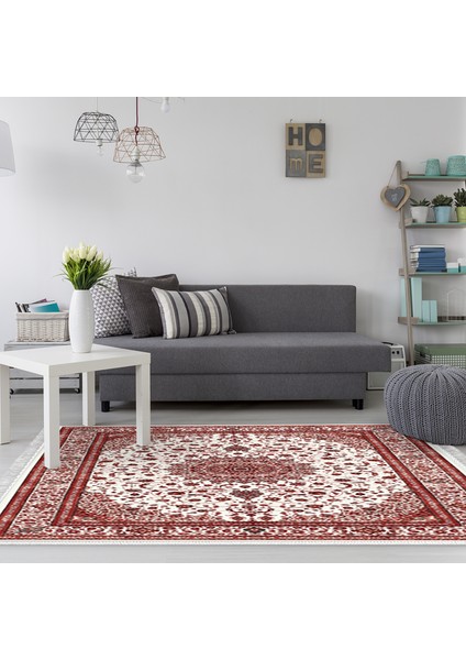 Eko Trend Djt Banyo Paspası Yıkanabilir Kaymaz Taban P1372 Osmanlı Bordo