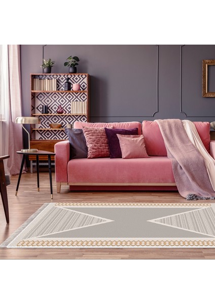 Eko Trend Djt Banyo Paspası Yıkanabilir Kaymaz Taban P1526 Modern Krem