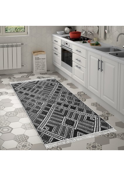 Eko Trend Djt Banyo Paspası Yıkanabilir Kaymaz Taban 2029 Modern Siyah modelleri