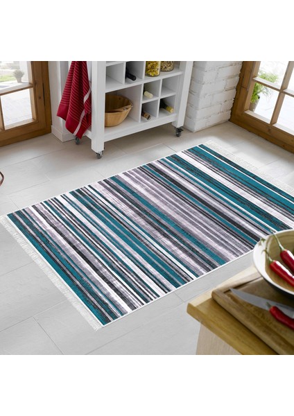 Eko Trend Djt Banyo Paspası Yıkanabilir Kaymaz Taban 1677 Degrade Turkuaz modelleri