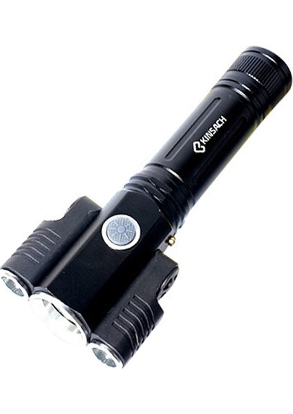 KS-739 USB Su Geçirmez El Feneri -Siyah (Yurt Dışından)