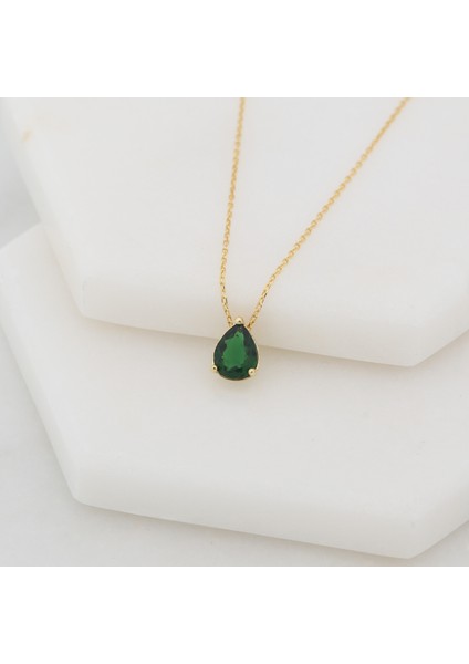 Damla Taş 925 Ayar Gümüş Kolye