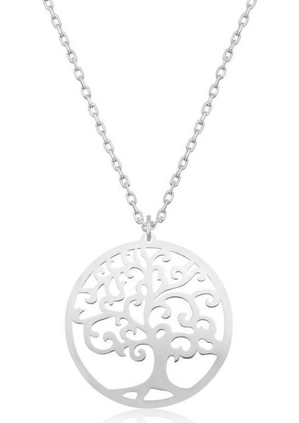Hayat Ağacı 925 Ayar Gümüş Kolye