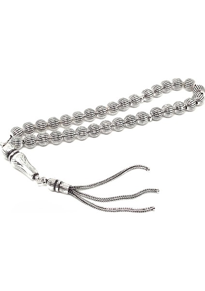 Karpuz Kesimi Gümüş Tesbih